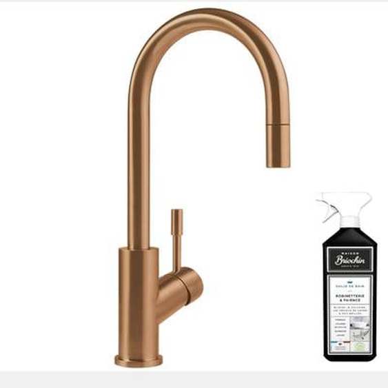 Robinet cuisine  Umbrella flex bronze + nettoyant