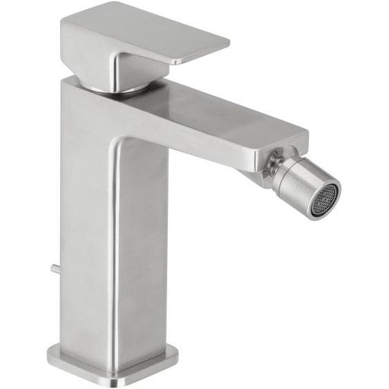 Robinet de bidet Herzbach IX-FINISH, à une seule sortie, avec kit de bonde