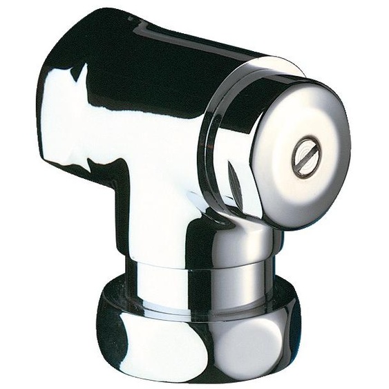 Robinet arrêt équerre TEMPOCHASSE F1 F11/4 chromé DELABIE 765000