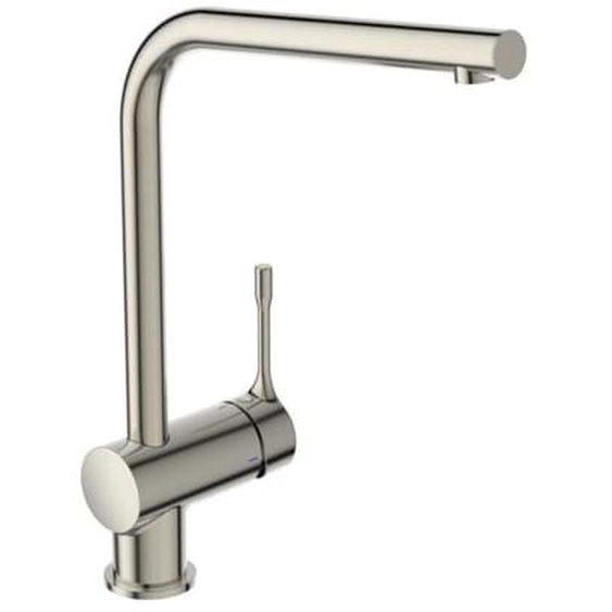 Robinet de cuisine Ceralook bec L gris orage + nettoyant Briochin