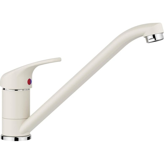 Robinet de cuisine Daras, blanc cassé, pivotant à 360°, haute pression, cartouche en céramique