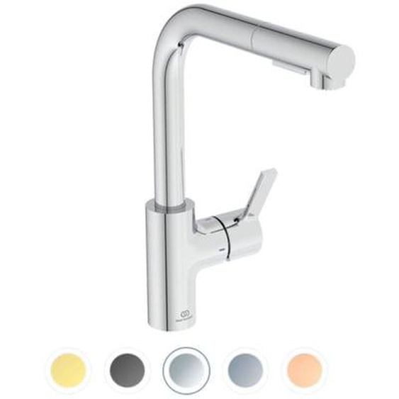 Robinet de cuisine Gusto douchette extractible chrome + Nettoyant