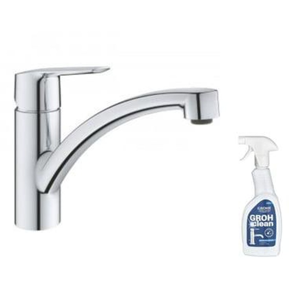 Robinet de cuisine monocommande bec bas Start 2021 + nettoyant GrohClean