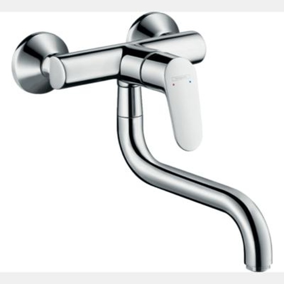 Robinet de cuisine mural Focus M41 chromé