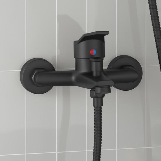 Robinet de Douche Mixer Noir G 1 / 2 pouces