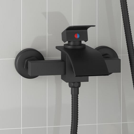 Robinet de Douche Mixer Noir G 1 / 2 pouces