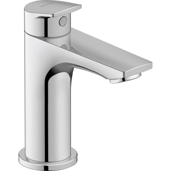 Robinet de lavabo, eau froide, portée de 90 mm, chromé, pour installation sur un trou