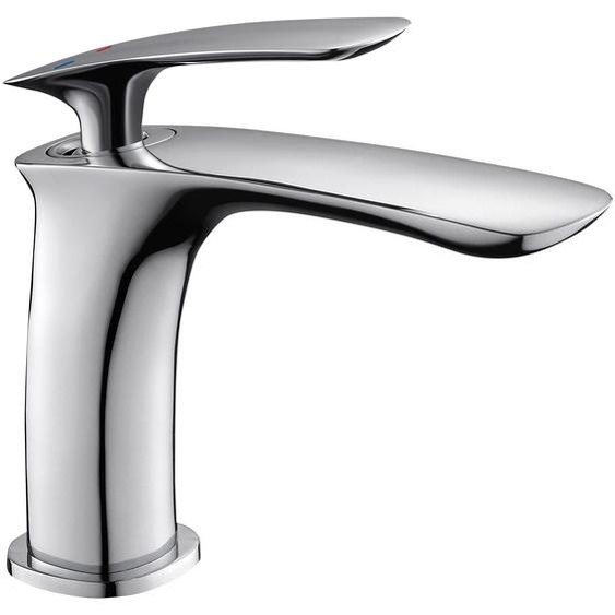 Robinet de lavabo modèle Orkid, chromé, 160x134 mm, avec système de vidange à clapet