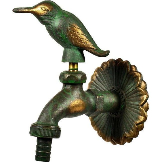 Robinet de vidange nostalgique en laiton 11220, 1/2, patiné, grand écart par rapport au mur