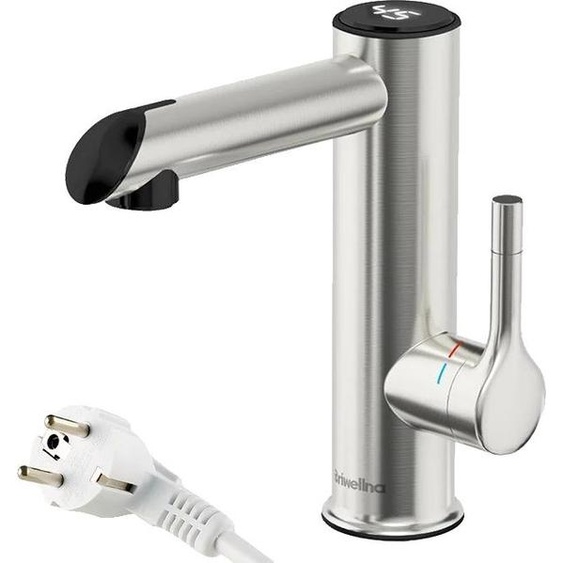 Robinet instantané, efficacité énergétique, design peu encombrant, métal argenté, EU