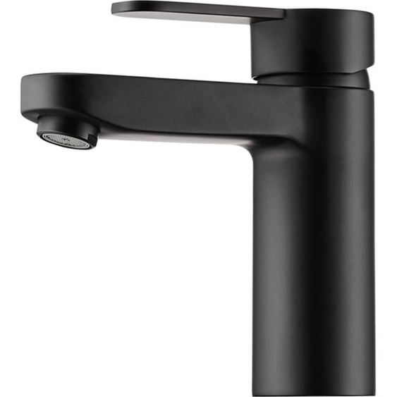 Robinet KARDON 2 bain en NOIR MAT avec vidage à tirette / Robinet de lavabo / Robinet de bain