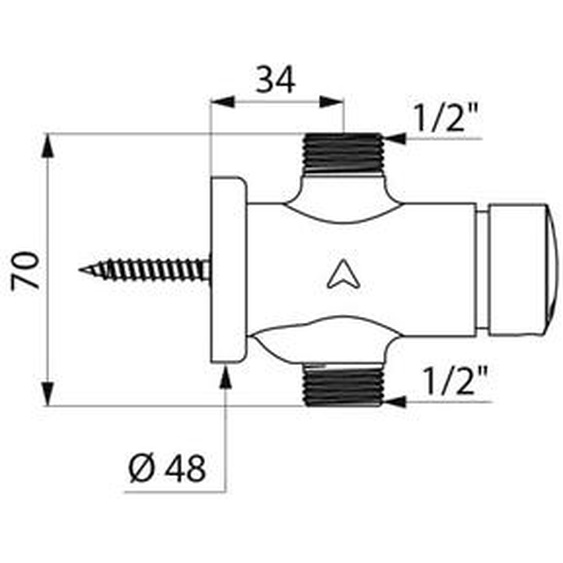 Robinet temporisé de douche BINECO TEMPOSOFT 2 droit 1/2 - DELABIE - 747800