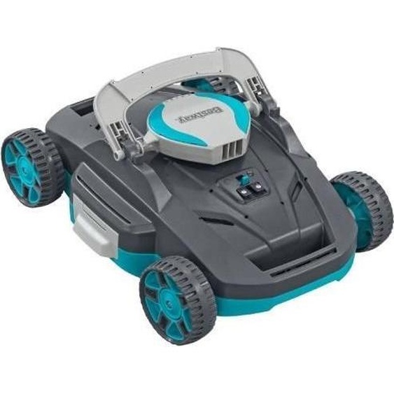 Robot Aspirateur de Piscine Bestway Platine, Rechargeable, Autonome, Fond Plat, 20 m² Max