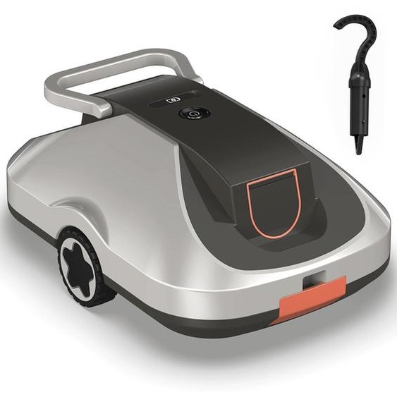 Robot de piscine à batterie - Autonomie de 200 minutes - Capacité de filtration de 2,7 litres - Couleur orange clair