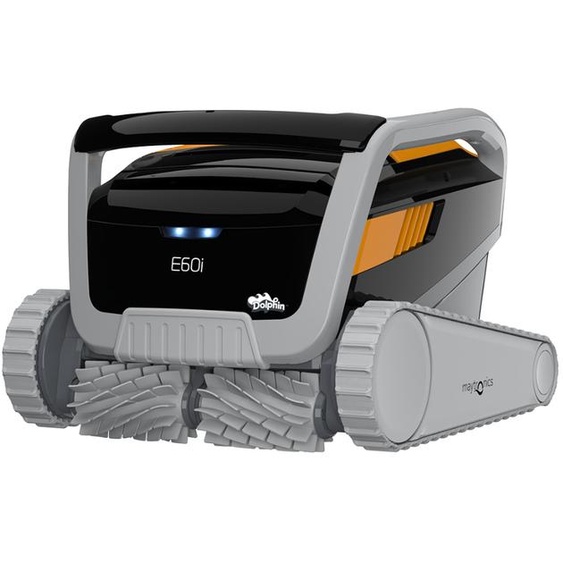 Robot de piscine Dolphin E60i avec brosses en PVC et contrôle par application