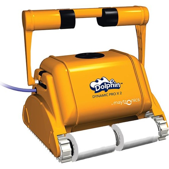 Robot de piscine électrique professionnel 25m brosse à mousse - Dolphin dynamic prox 2 gyro mousse