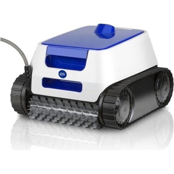 Robot de piscine GRE ER230, Nettoyage Fond, Parois et Ligne deau, Piscine enterrée ou hors-sol rigide 9x4m, Autonomie 2h
