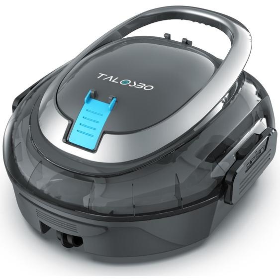 Robot de piscine sans fil, automatique - Autonomie de 90 minutes - 3 kg, en plastique, gris et bleu