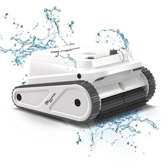 Robot de piscine - U8 - Moteur 110 W - Autonomie de la batterie 120 min - Surface de nettoyage 200 m² - Navigation intelligente - Fonction de stationnement automatique - Réservoir 6 L - Blanc