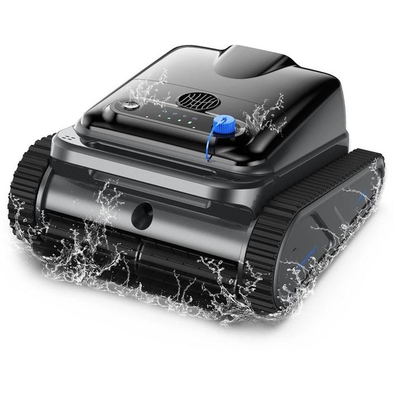 Robot de piscine Y50S - Aspirateur de piscine sans fil - 4 moteurs - 150 W - Autonomie de 2 à 2,5 heures - Fonction de stationnement automatique - Prise européenne - Jaune