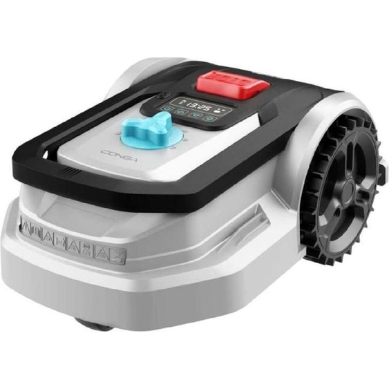 Robot de tonte Cecotec avec application Conga Grasshopper 500. Moteur numérique sans balais, surfaces de 500m2, pente maximale de 27%, régulateur de lames de coupe, détecteur de pluie par capteur
