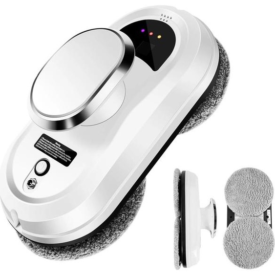 Robot lave-vitres - Nettoyeur électrique pour vitres - Télécommande - Prise UE - Câble de 4 m -  CE - Gris clair