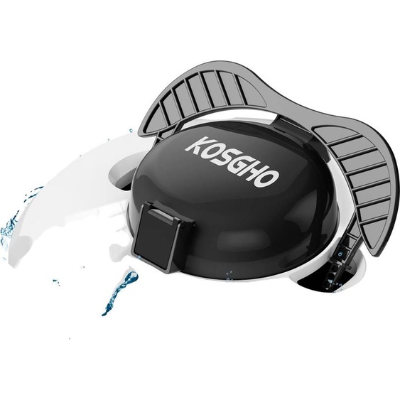 Robot nettoyeur de piscine, design sans fil, double moteur, auto-parking, électrique, blanc