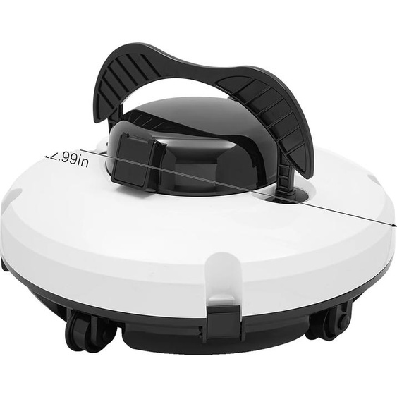 Robot nettoyeur de piscine, fonctionnement sans fil, forte puissance daspiration, BLANC