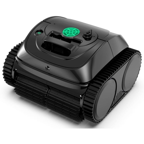 Robot nettoyeur de piscine, noir - Fonctionnement sur batterie - Autonomie de 150 minutes - Fabriqué en plastique