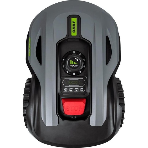 Robot Tondeuse 20V Batterie 2.5Ah 500m2 - Station de charge - Cable périphérique 130m- Autonomie 1h30 VITO