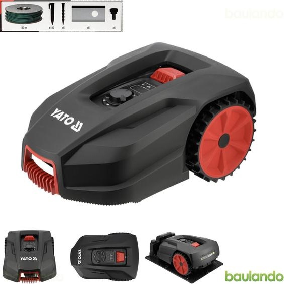 Robot tondeuse pour pelouses jusquà 500 m², capteur de pluie, application (Wi-Fi/Bluetooth)