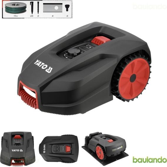 Robot tondeuse pour pelouses jusquà 800 m², capteur de pluie, application (Wi-Fi/Bluetooth)