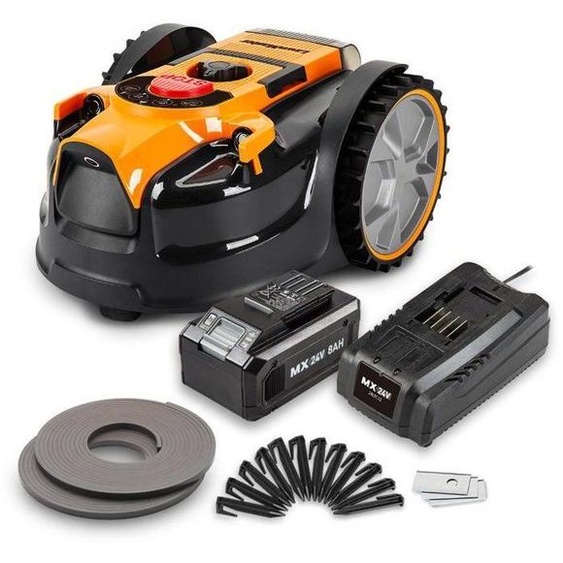 Robot tondeuse - Lawnmaster - VBRM16MAX - 24 V - 16 cm - 8 Ah - Sans fil périmétrique