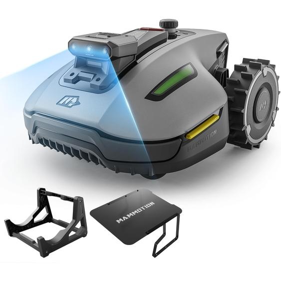 Robot tondeuse Mammotion YUKA Mini 2 800 avec garage et station de lavage, jusqu’à 800 m², DropMow, cartographie auto, coupe des bordures, 4G-Modul