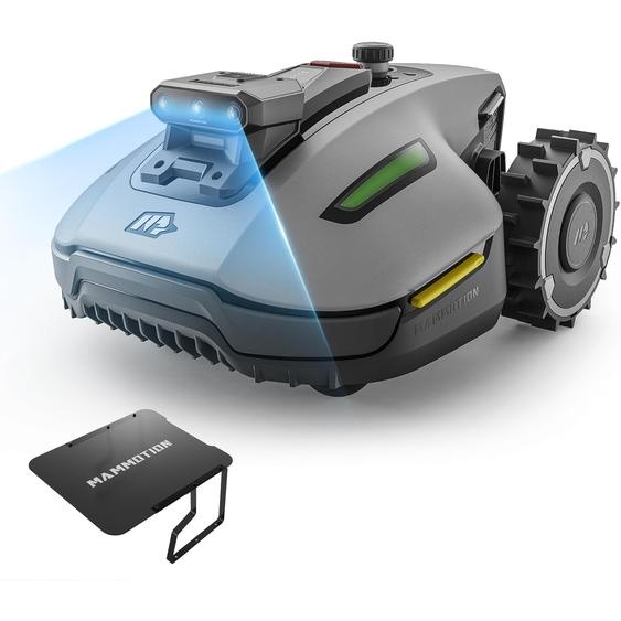 Robot Tondeuse Mammotion YUKA Mini 2 800 avec garage, sans câble, jusqu’à 800 m², DropMow, cartographie auto, coupe des bordures, 4G-Modul, APP