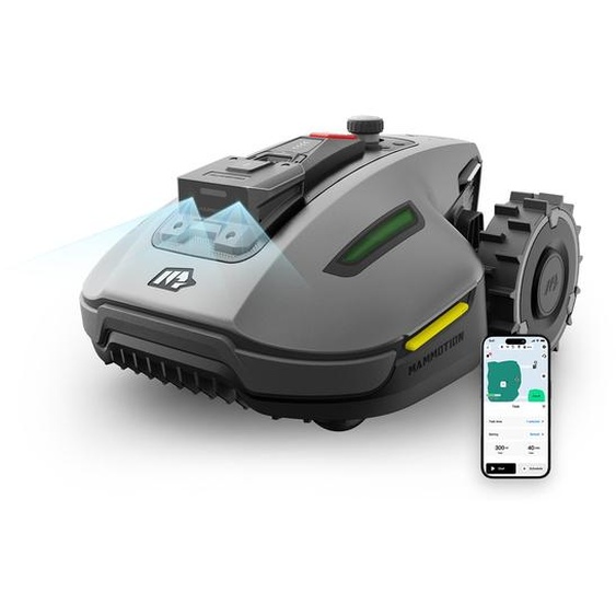 Robot tondeuse Mammotion YUKA Mini 700 sans câble périphérique NetRTK+Vision Recommandé pour 700 m² à 1 100 m² Pente 50 % avec module 4G Station RTK