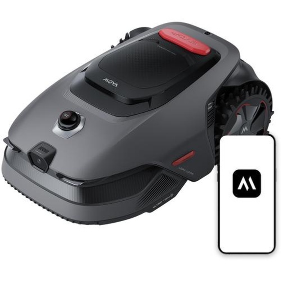 Robot tondeuse MOVA LiDAX Ultra 800 – 500 à 800 m², LiDAR 3D et vision IA, 360°, coupe des bordures à 5 cm, cartographie automatique
