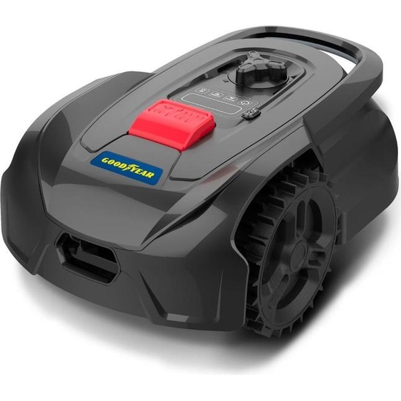 Robot Tondeuse Sans fil 500m2 Installation facile 3 lames Mulching Coupe Ø18cm 45% Retour à la base Autonome GOODYEAR
