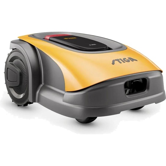Robot tondeuse STIGA A 6v | Quad-RTK pour une tonte précise | Caméra HDR pour la détection des obstacles | Tonte ordonnée en motifs et bandes | Parfait pour 600 m²