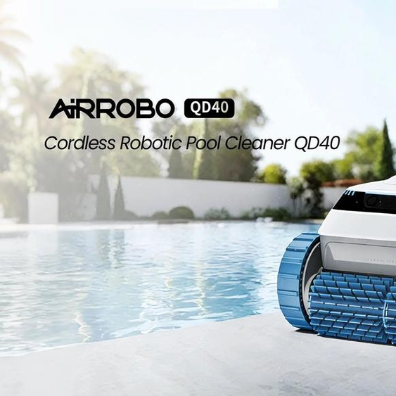 Robots de piscine - Modèle PC20 - Aspirateur de piscine - Contrôle via application - Autonomie de 120 minutes - Navigation intelligente - Filtre de 4 litres - Adapté aux piscines en béton, en vinyle et en polyester