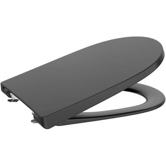 ROCA Abattant WC ONA frein chute déclipsable - Noir mat A801E12081