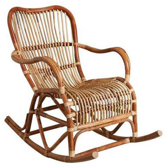Rocking chair en rotin naturel Paya