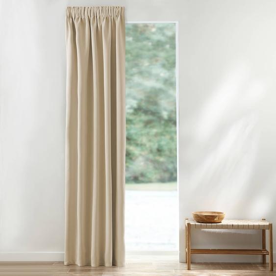 Rodeau occultant satiné  - Rideau Occultant : Largeur 135 X Hauteur 180 Cm - Beige - Colombine