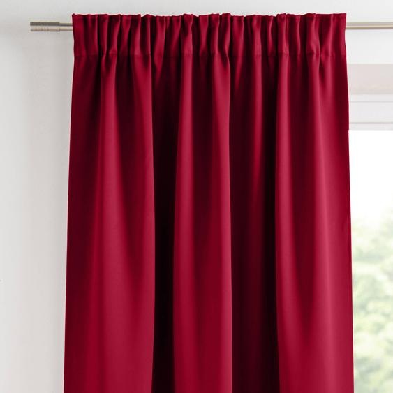 Rodeau occultant satiné  - Rideau Occultant : Largeur 135 X Hauteur 180 Cm - Rouge - Colombine