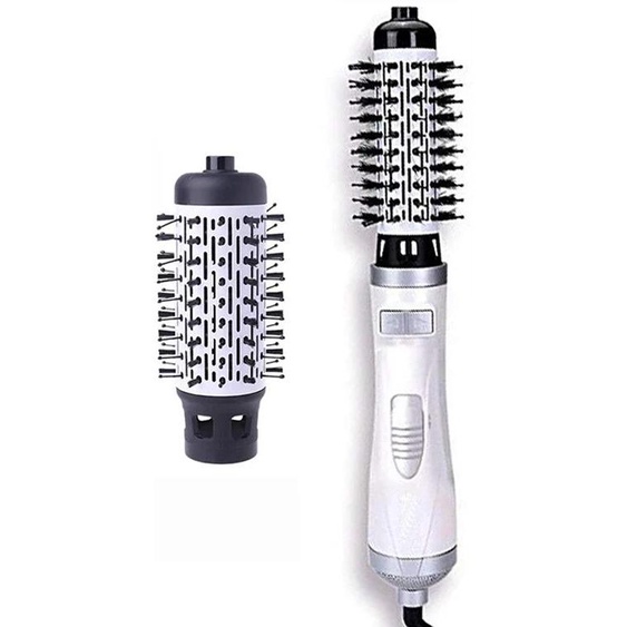 ROFAELEC Brosse à cheveux rotative ronde, volumateur automatique, sèche-cheveux ionique, 3 en 1