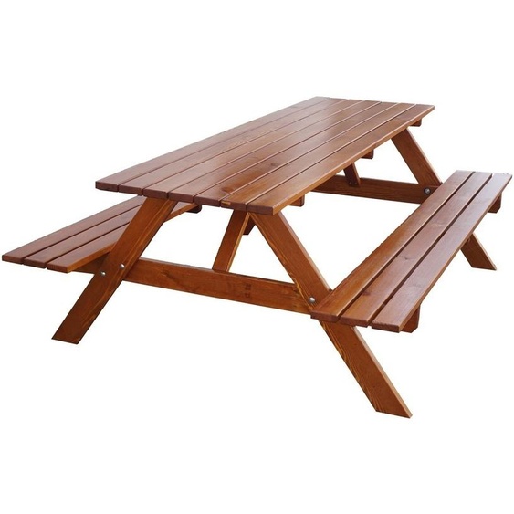 ROJAPLAST Set de jardin de pique-nique 200 cm laqué 245/20