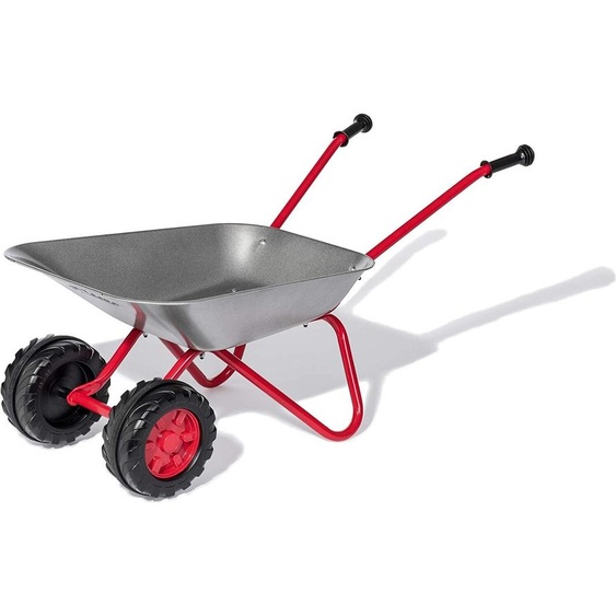 Rolly Toys Brouette, métal, brouette pour enfants avec double roue, à partir de 2,5 ans