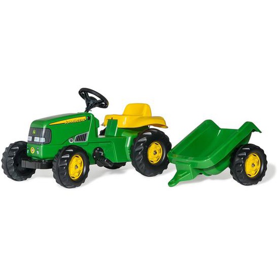 Rollykid John Deere Avec Remorque Vert