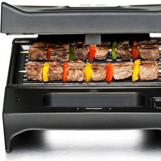 ROMMELSBACHER Gril à plaques 3 en 1 700 W antiadhésif 3 plaques acier inoxydable noir SWG 700