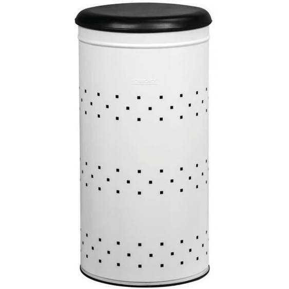 ROSSIGNOL Panier à linge Lina - 45 L - H 63 cm - Blanc